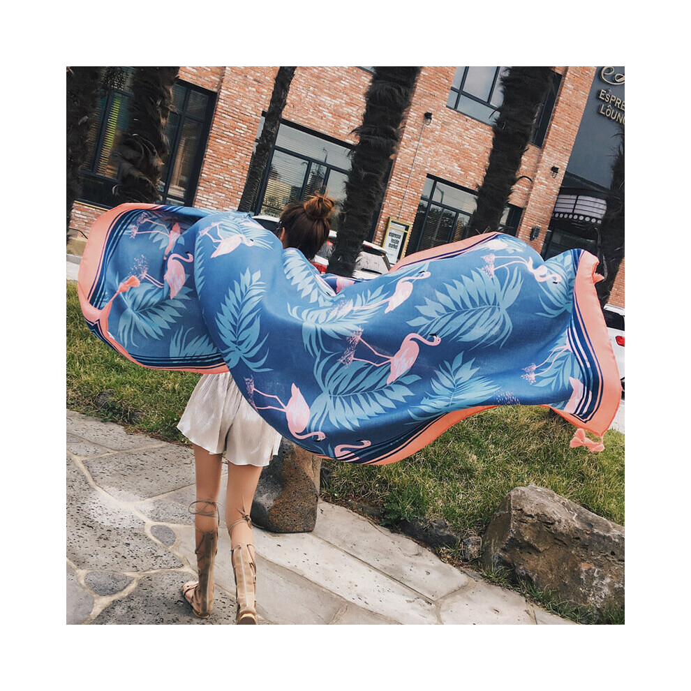 Long Scarf Women Summer Cotton Neckerchief Female High Hijab Print Wrap Beach Shawl Bandana-image-OPC-PBQFDFR-NEW