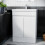 NES Home Alaska White 600 mm Freestanding Basin Vanity Unit 2