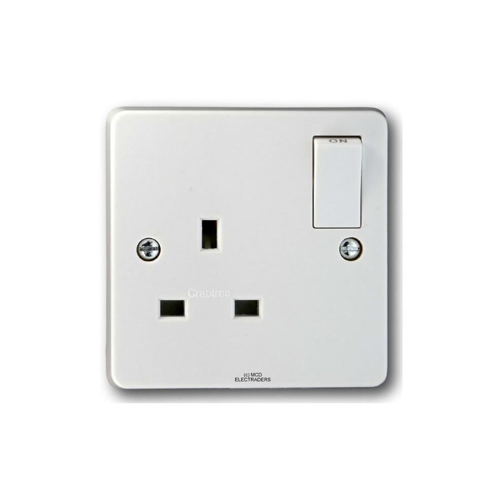 Crabtree 4304 Switch Socket 1 Gang Sp 13 Amp 5017399008611