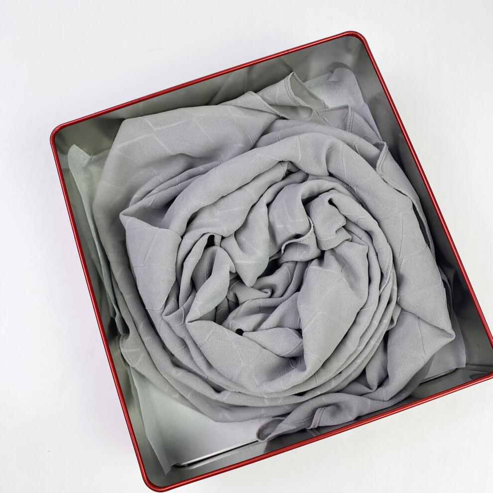 Heavy Bubble Chiffon Pleated Plaid Long Plain Hijab Wrap Muslim Hijabs Scarf Turbanet Headscarf-image-OPC-PBQFDTD-NEW