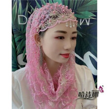 Embroidery Easy To Wear Arabic Muslim Girls Hijab Lace Cover