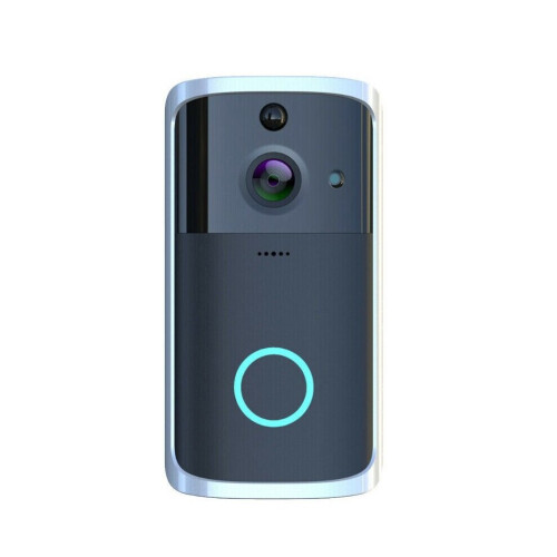 Ranpo (Black ) Wireless WiFi Video Doorbell Camera Recording Audio Intercom Smart Home Security