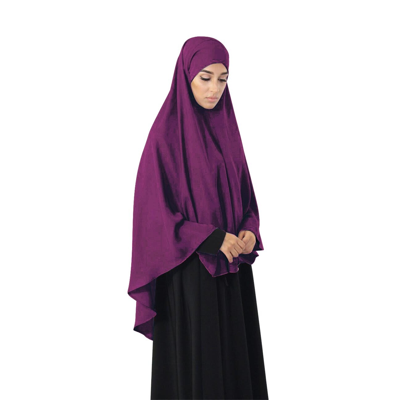 thumbnail image 2 of SIQITECHNO Womens Hijab Scarf With Hat Muslim Maldives 2 of 14