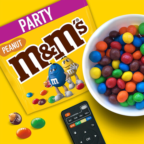 M&M's Peanut Chocolate Party Bulk Bag, Chocolate Gift, 1kg 2