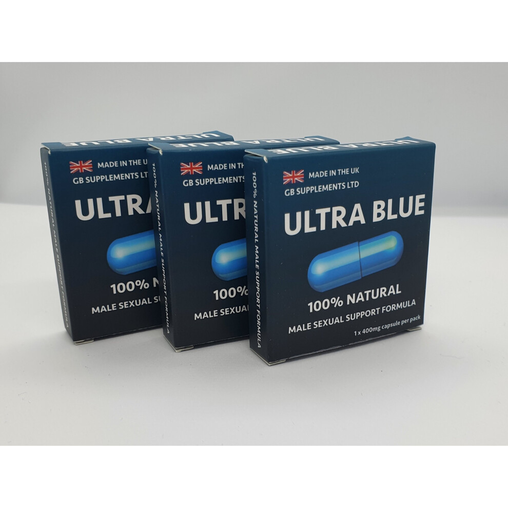 3 capsules, Ultra Blue) Ultra Blue Gold Max Herbal Sex Pills Sexual Libido  on OnBuy