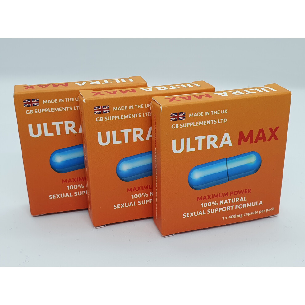 3 capsules, Ultra Max) Ultra Blue Gold Max Herbal Sex Pills Sexual Libido  on OnBuy