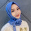 Triangular Chiffon Hijab Muslim Gilrs Ribbon Wrap 2