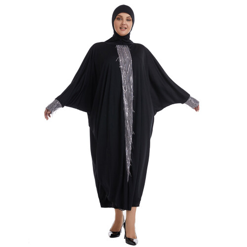 Muslim Islamic Bat Sleeves Ramadan Thobe Arab Women's Modest Ramadan ...