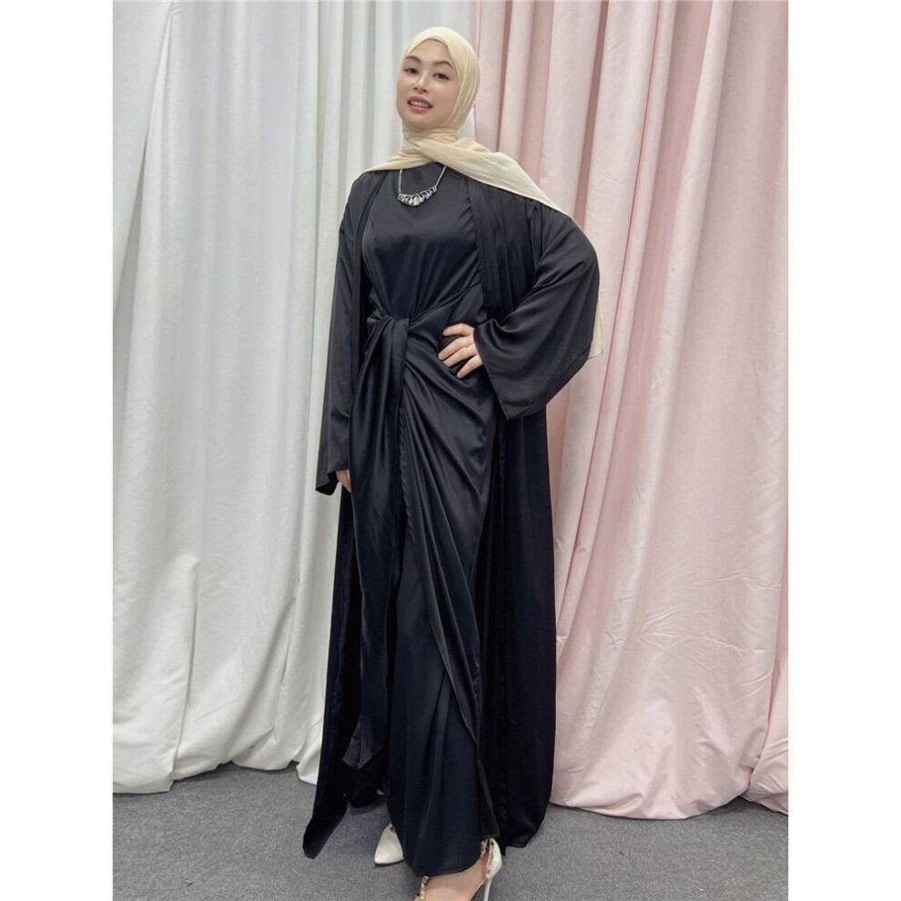 Kaftan Kimono Abaya Dubai Turkey Islam Arabic Muslim Sets Modest Dress Abayas For Women Robe Longue Femme Ensembles Musulmans-image-OPC-PBQFTC9-NEW