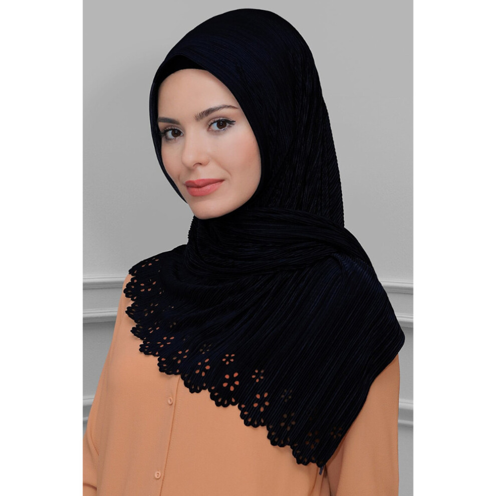 Practical Hijab Scarf Piliseli Fukuro Fabric Flower Pattern Laser Cut Shawl Muslim Sets Abaya Islamic Muslim Women 'S Clothing-image-OPC-PBQFTFT-NEW
