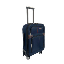 (Navy, Small) Hampton & Stewart Nylon 4 Wheel Suitcase
