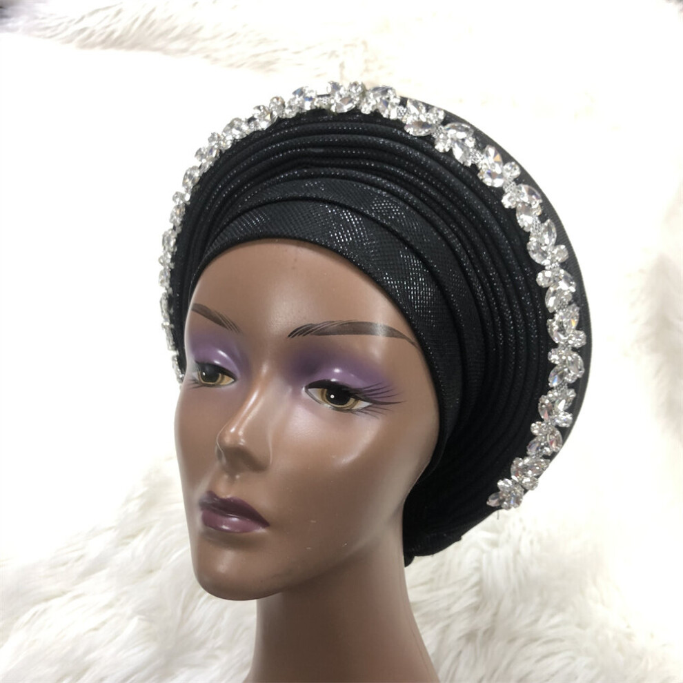 Auto Gele Headtie Big Size Women Cap For African Hats Nigerian Auto Gele ASOOKE Headtie ASOEBI Headtie Turban-image-OPC-PBQFWTT-NEW