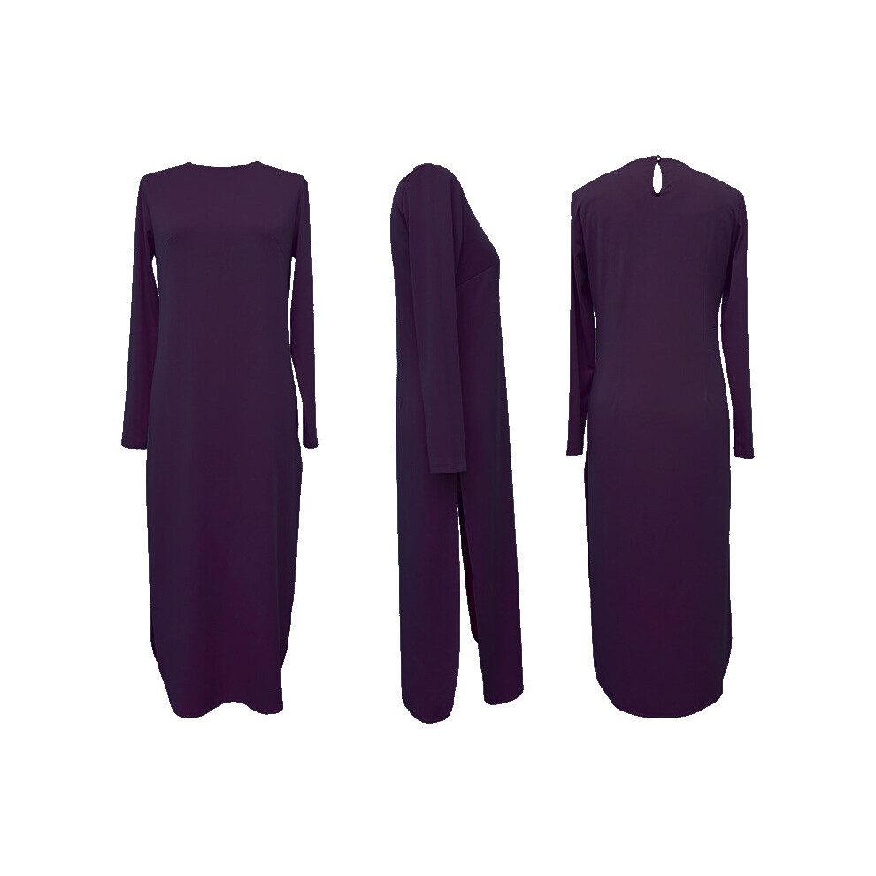 2 Piece Set Muslim Women Ramadan Long Top Wide Leg Pant Turkey Abaya Dubai Muslim Islamic Clothes Prayer Mat Hijab Dress-image-OPC-PBQFXCK-NEW