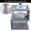 ((Grey)) High Gloss 2 Tier Side Coffee Table With Led Light 4