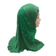 Little Girl Muslim HIJAB with Lace Beading Small Girl Hijab