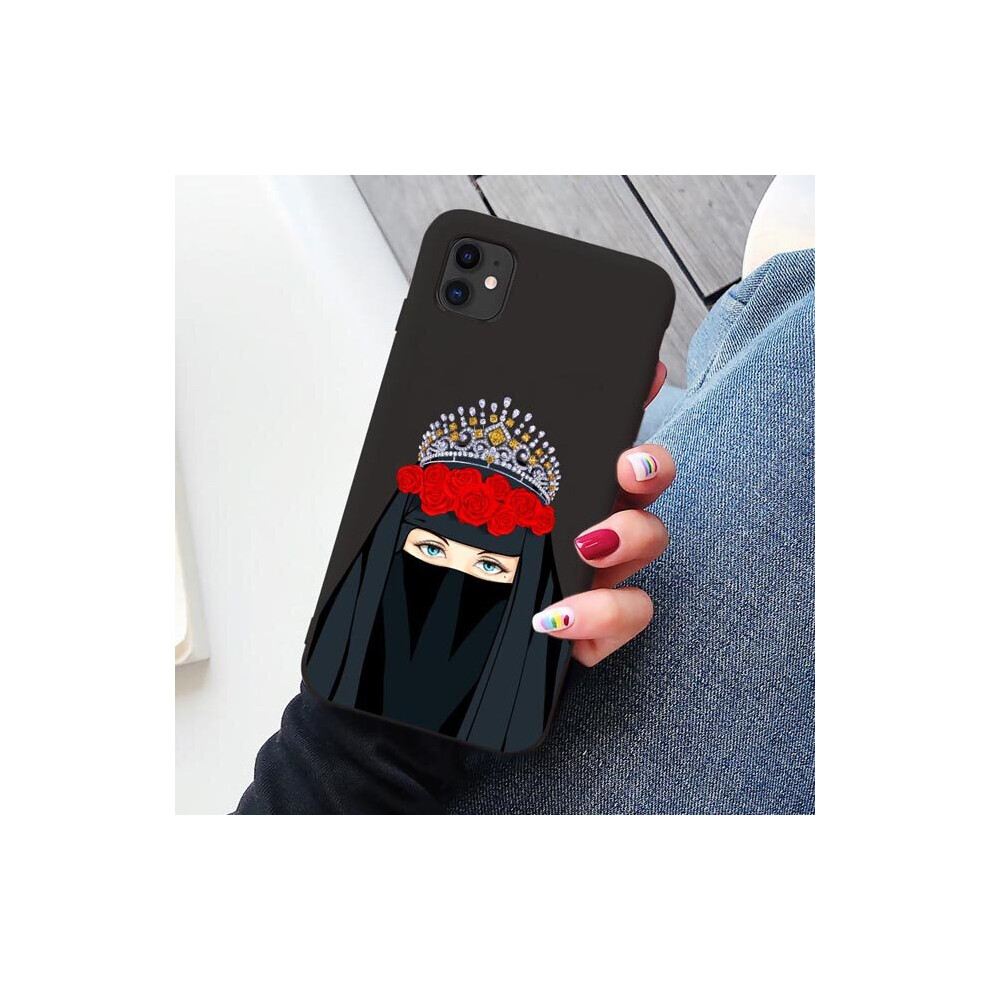 Woman Crown Hijab Face Muslim Islamic Gril Eyes Cover Phone Case For Iphone 13 12 11 Pro Max X 6S 7 8 Plus Xr Xs Max Multicoloured 885489101932