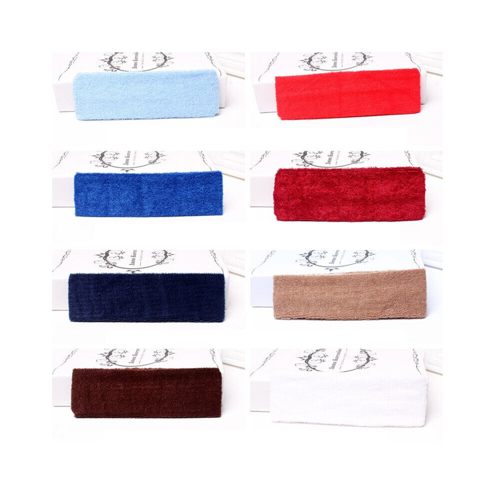 Sports Headband Men Women Running Yoga Pilates Basketball GYM Hair Bands  Cotton Sweat Stretch Turban Elasticity Headbands