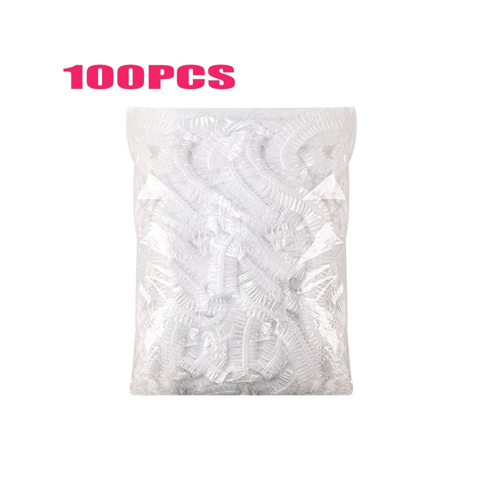 Disposable Shower Cap Elastic Mesh Shape Non-woven Bath Hat for Eyelash Extension Clear Waterproof Hair Hat Shower Cap Women