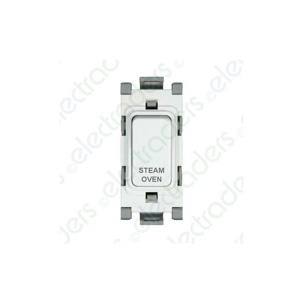 Deta G3514/So Grid Switch 20 Amp Dp Marked 'Steam Oven" (White) 5051140622985