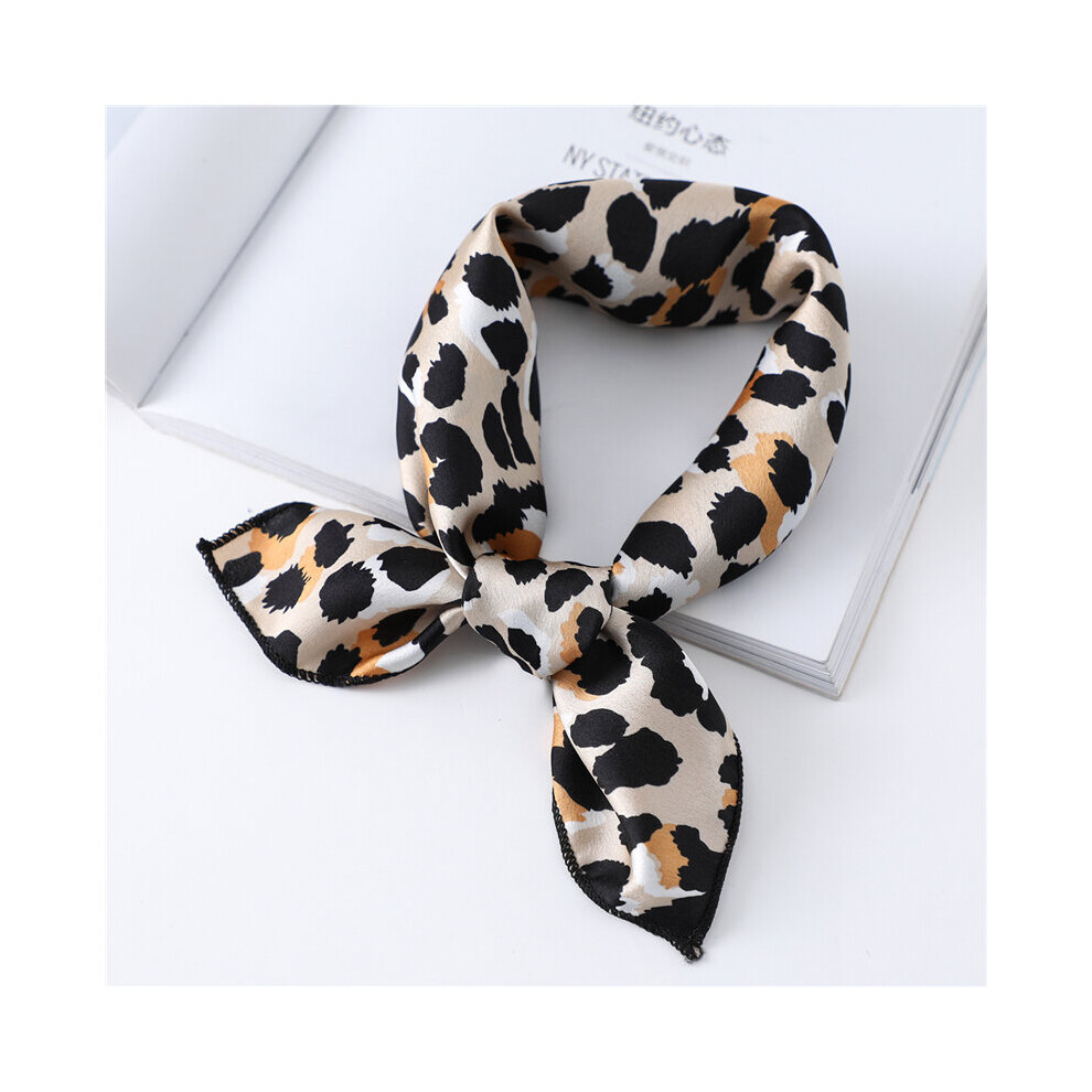 Women Silk Scarf Square Foulard Lady's Neck Hair Scarves Printed Head Kerchief Girl Scarfs-image-OPC-PBQFZGH-NEW