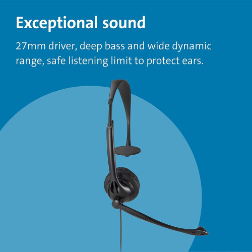 Kensington K80100WW USB Mono Headset with Inline K80100WW 1
