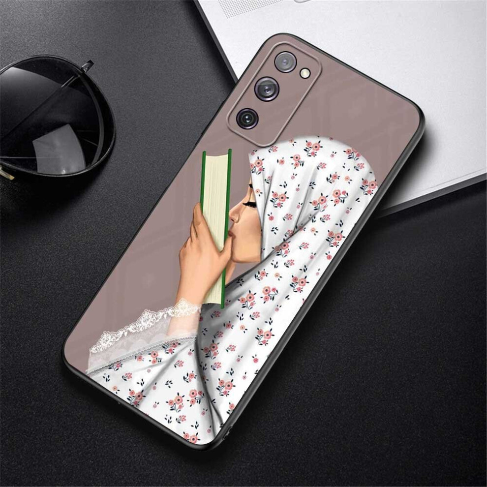 Phone Case For Galaxy S21 S20 Fe S22 5G S10 Lite S9 S8 Plus S10 S20 S22 Ultra Cover Coque Muslim Arabic Hijab Girl Multicoloured 885489111399