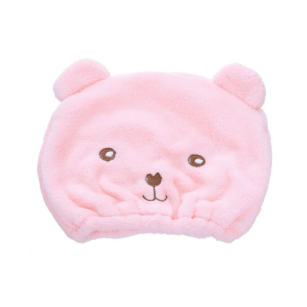 Orange,Multicoloured Coral Fleece Shower Cap Quick Drying Lady Bath Towel Soft Shower Woman Man Turban Head Wrap Bathing Tools Shower Cap