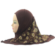 Muslim Girl Hijab Kids Pretty Islam Hijab Islamic Girls Scarf Shawls Flower Pattern about
