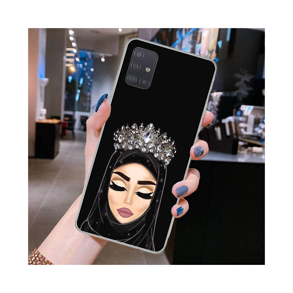 Soft Phone Case For Galaxy A52 A72 A51 A50 A70 A71 A21s A22 A42 A31 A40 A41 A11 A12 A32 A20 Hijab Muslim Girl Art Cover Multicoloured 885489114611