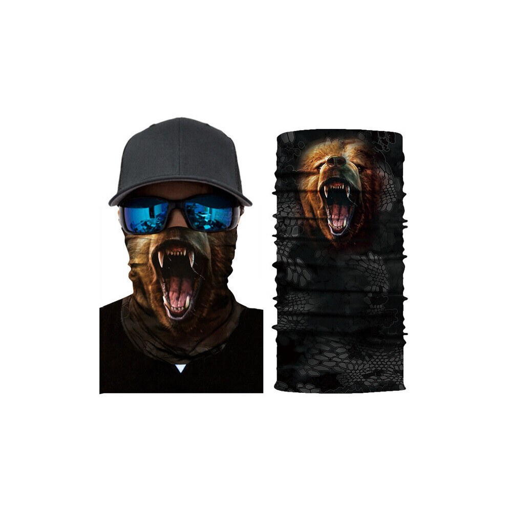 Outdoor Running Hijab Cycling Bandana Shemagh Bandanas Neck Warmer Riding Face Shield Sports Mask Tubular Buffe Motorcycle Skull Multicoloured 885489115038