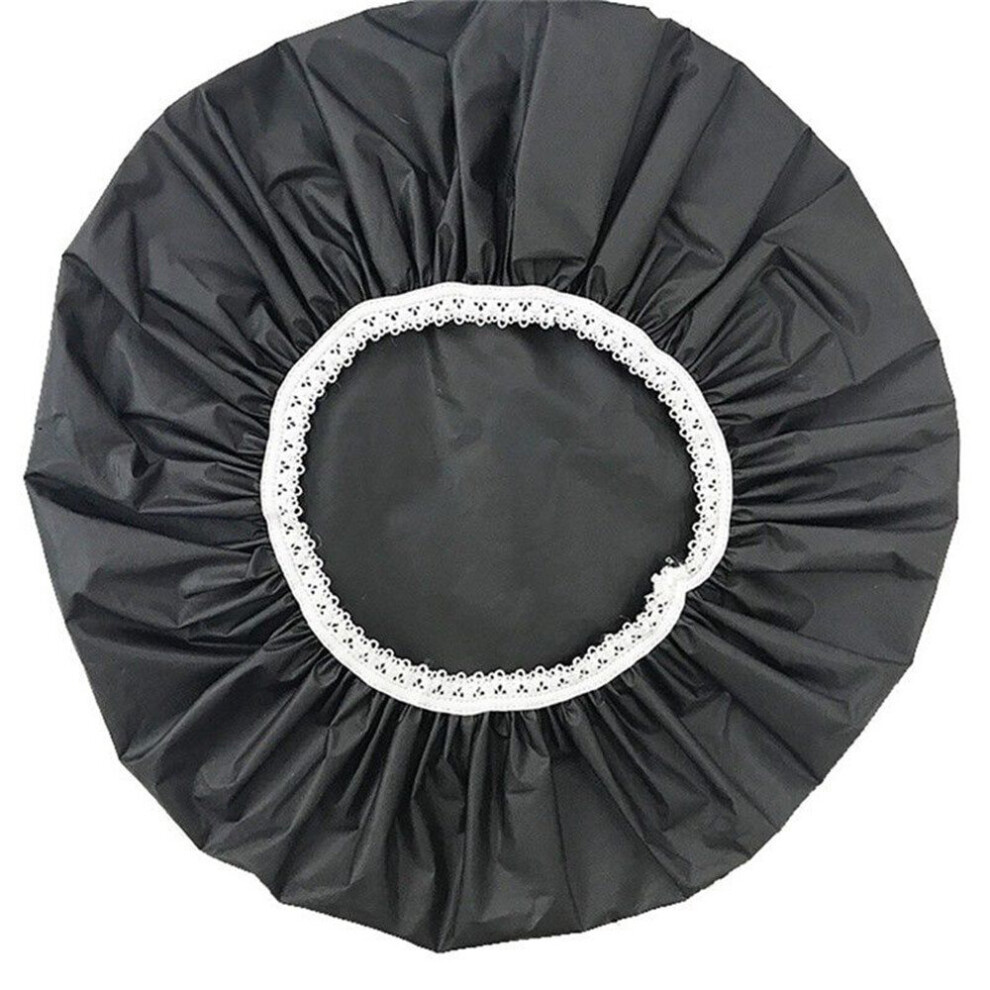 Shower Cap Bathing Hair Cover Waterproof Elastic Household Colors Shower Cap For Women Hair Caps Reusable Large Turban