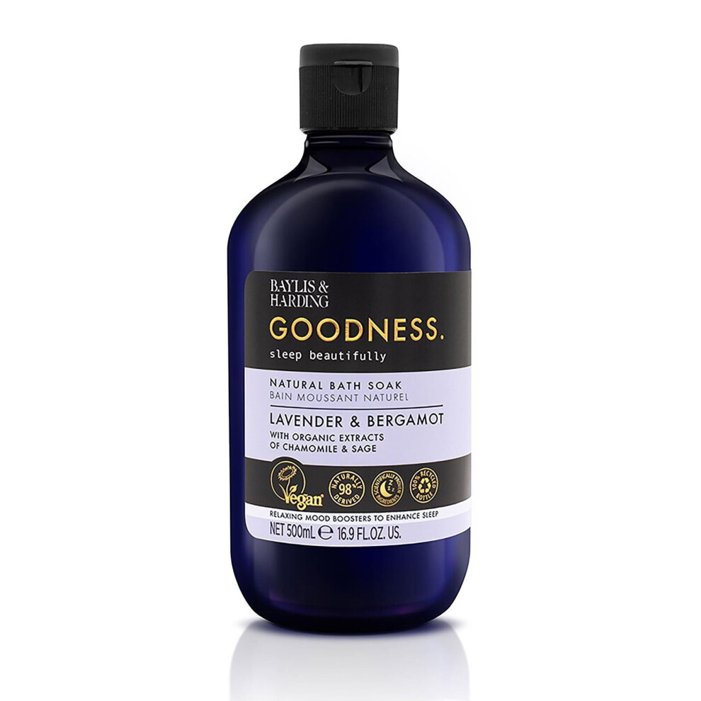 Vegan Luxury Bath Soak Body Wash Lavender & Bergamot Organic Baylis & Harding