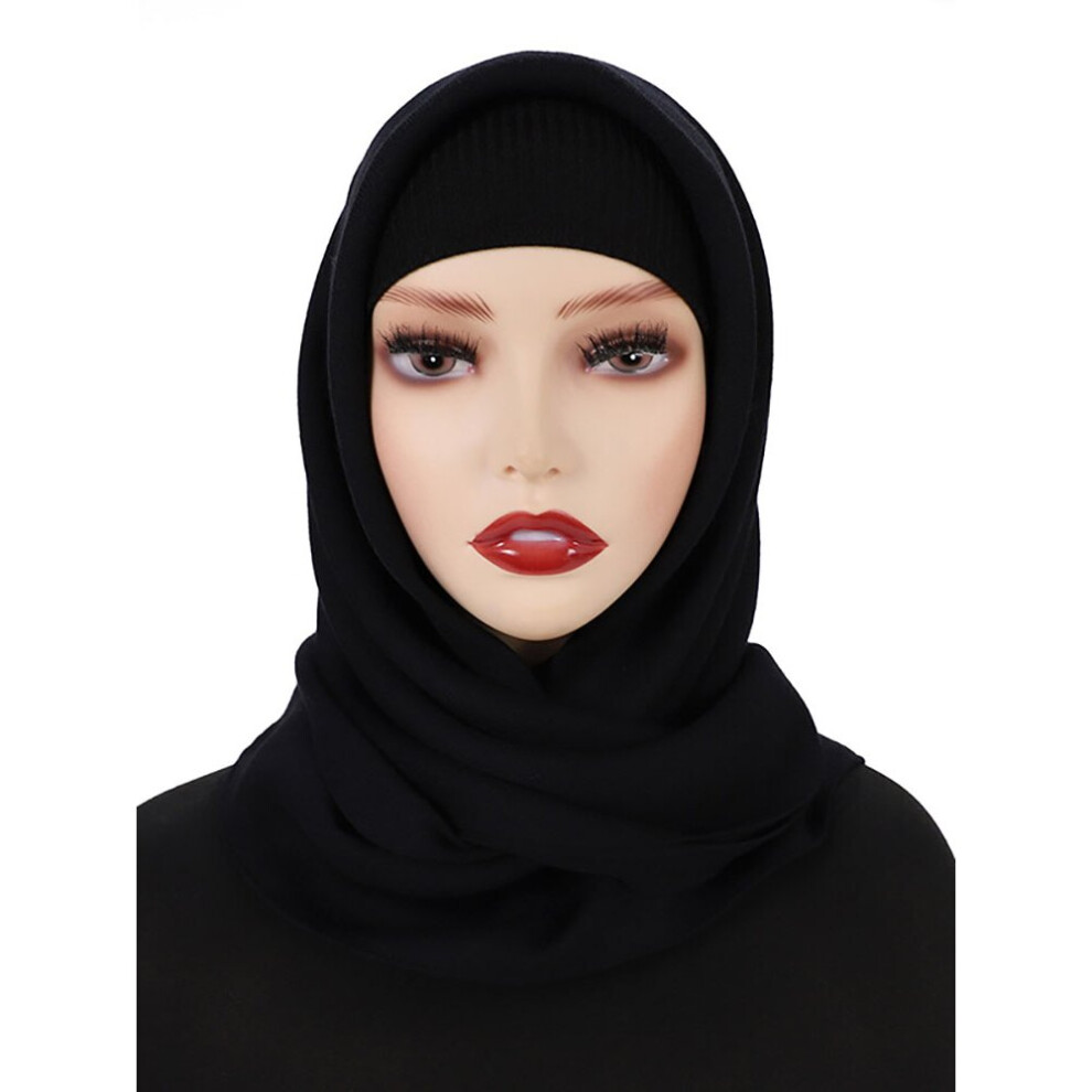 Square Cotton Linen Scarf 90*90cm Hijab For Muslim Women Islamic Clothing Headwrap Shawls Ladies Headband Ladies Headscarf-image-OPC-PBQG7B6-NEW