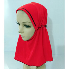 Children Kids Girls Islamic Muslim Scarf Headwear Arab Turban Cap Headwrap Underscarf Shawls Ramadan Khimar Middle East Clothes