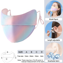 Loogdeel Ice Silk Face Mask Women Men UV Sun Protection Running Cycling Sports Mask Scarf Adjustable Breathable Bandana