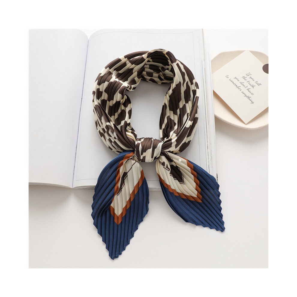 Crinke Silk Satin Scarf Women Print Neck Tie Female Hand Wrist Foulard Shawl Head Hijab Bandana Hair Echarpe-image-OPC-PBQG87J-NEW