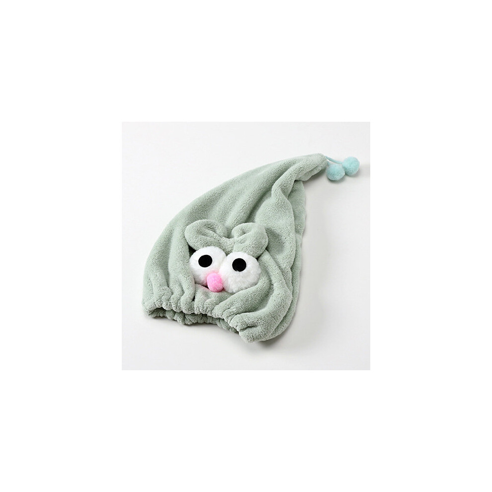 Orange,Multicoloured Cartoon Shower Cap Coral Fleece Hair Turban Bathroom Cap Portable Women Dry Hair Hat Quickly Dry Wrapped Towel