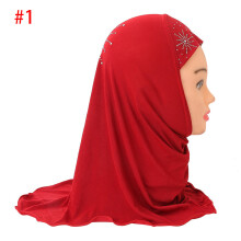 Child Inner Hijab Scarf for Kids Muslim Girls Islamic Headscarf Turban Caps Ready to Wear Arab Full Cover Amira Shawls Headwear