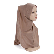 One Piece Amira Muslim Girls Women Instant Scarf Hijab Turban Full Cover Niqab Islamic Prayer Hijabs Pull On Ready Cap Hat
