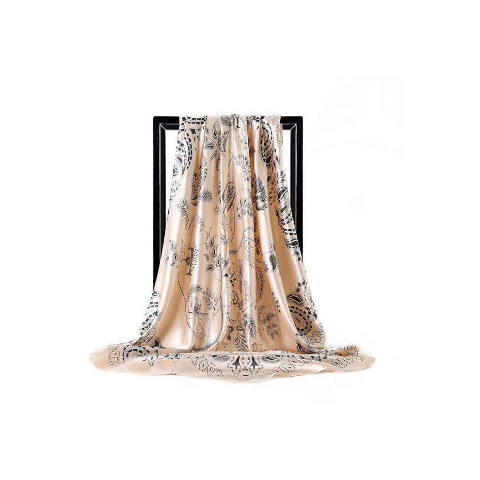 Hijab Scarf for Women Square Headscarf Foulard Female Neckerchief Bandana For Head Hair Silk Scarfs for Ladies-image-OPC-PBQGBNK-NEW