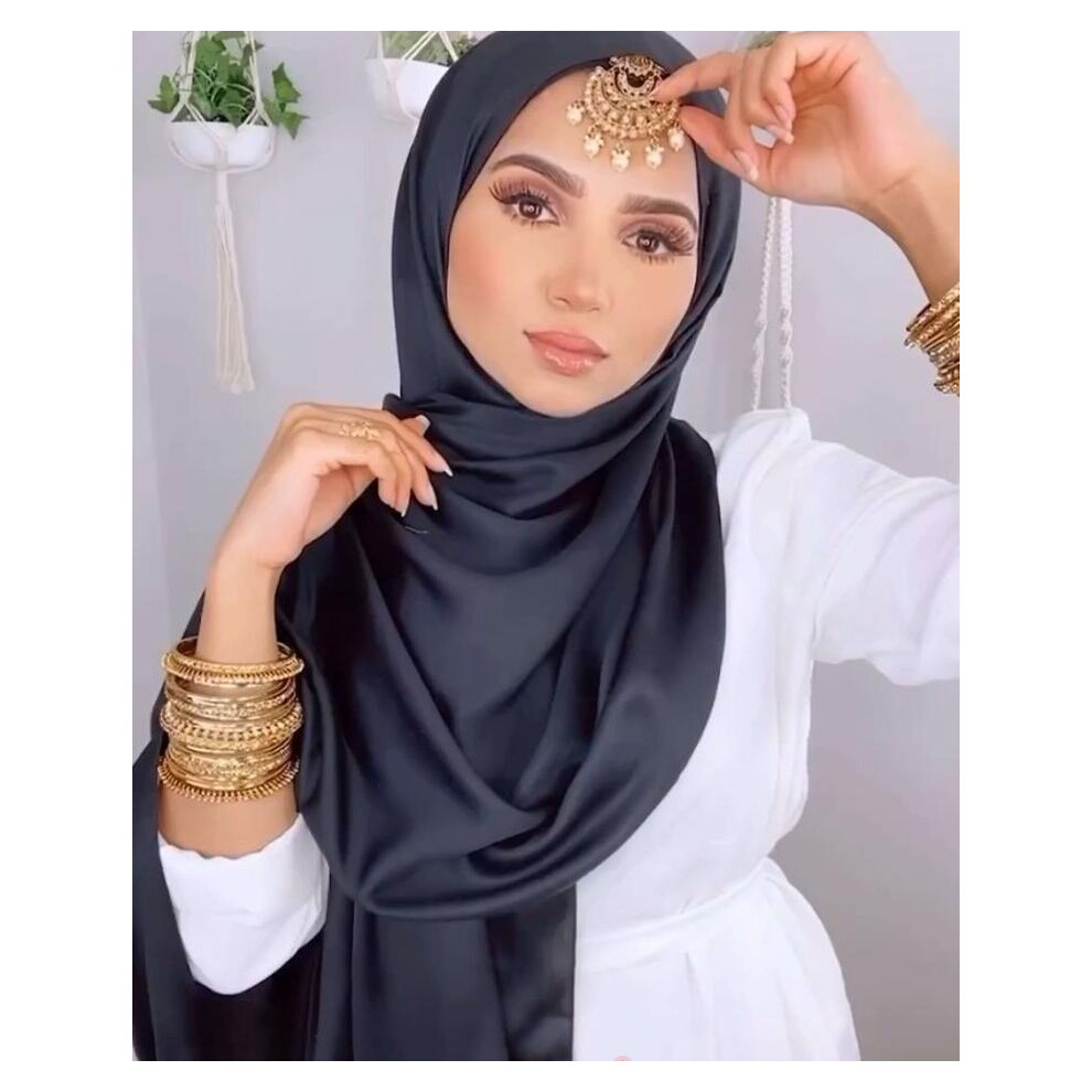 MATTE SATIN SILK HIJABS WOMEN LONG SOLIDER PLAIN GOLDEN SATIN HIJABS-image-OPC-PBQGC68-NEW