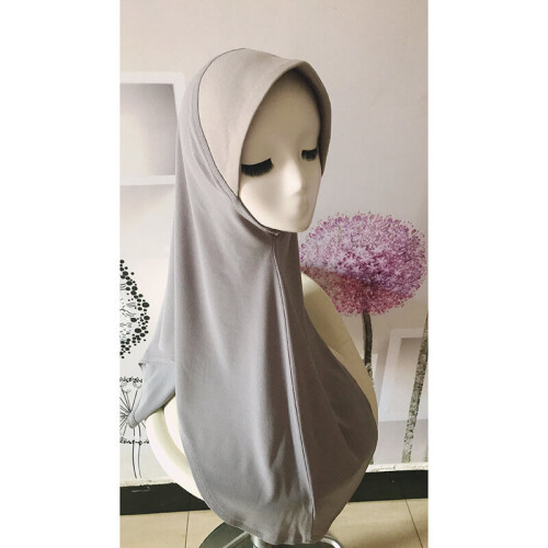 Instant Hijab Cotton Solid Under Hijab Cap Women Head Hood Turban Hat