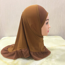 Ramadan Muslim Girls Kids Hijab Undercap Islamic Kids Scarf Shawls Soft Stretchy for 2 to 7 Years Old Girls Eid Amira Hijab