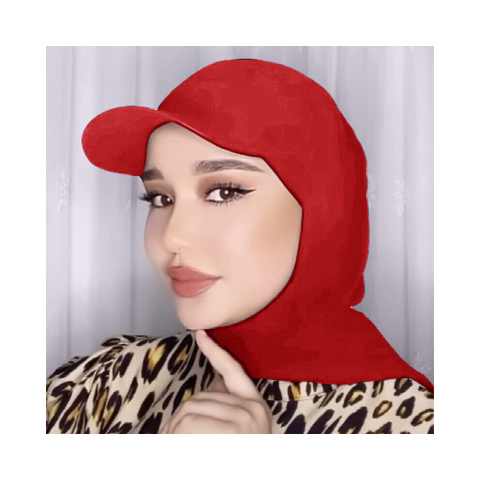Ramadan Muslim Hijab Scarf Shawl Hijab baseball caps bandana Abaya Turban For Women Ready To Wear Headscarf-image-OPC-PBQGDQ2-NEW