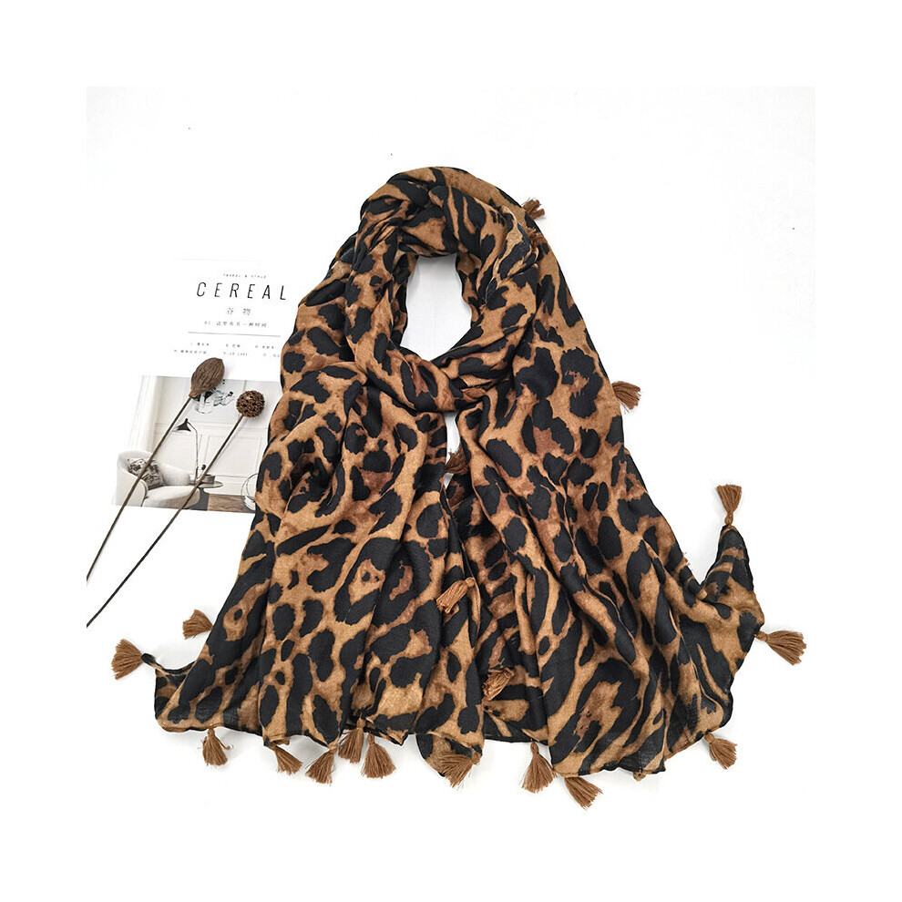 Winter Scarf For Women Hijabs Viscose Sexy Leopard Dot Tassel Scarf Blanket Wraps Female Scarves And Shawls-image-OPC-PBQGFFD-NEW