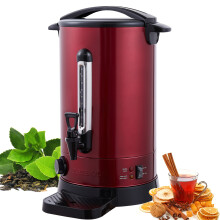 AREBOS Catering Urn | Mulled Wine Cooker 1650W Hot Drink Dispenser 20L with Drip Tray, Outlet Tap, Thermostat and Overheating Protection 30-110 C Red