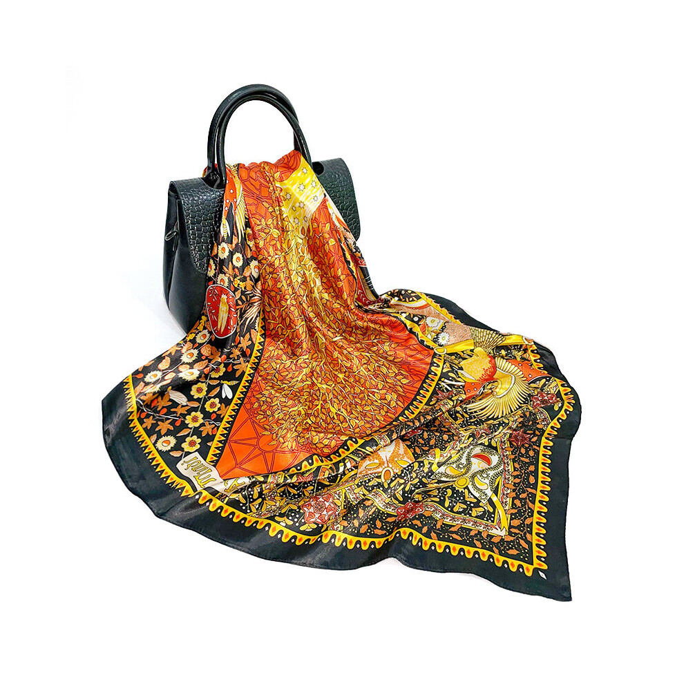 Satin Silk Scarf Women Square Hijab Headscarf Foulard Female Bandana Spring Summer Polka Dot Large Turban Shawl-image-OPC-PBQGG92-NEW