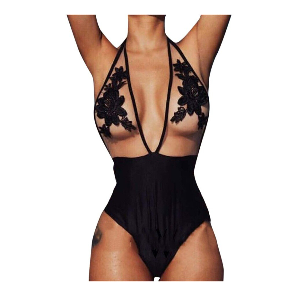 Rose Embroidery Patchwork Mesh Lady Bikinis Women Sexy Bikini Swimwear Lady Harajuku Beachwear Harajuku ????????? ???????-image-OPC-PBQGJWH-NEW