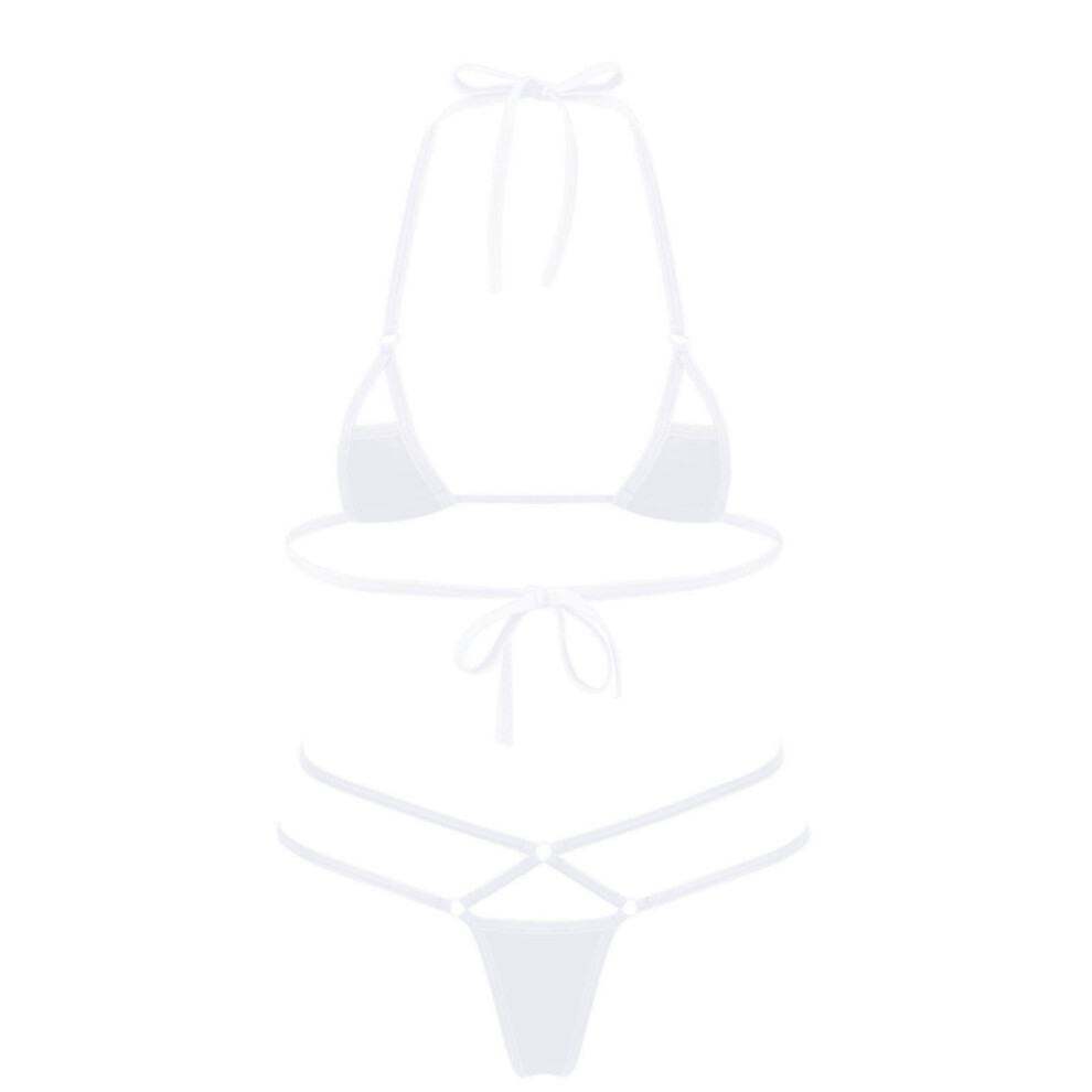 Womens Clothing Strappy Porno Bikini Set Lingerie Suit Micro Swimsuit Swimwear Summer Lingerie Erotic Underwear