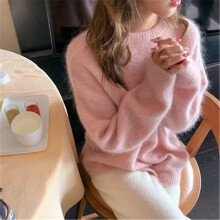 Cashmere Sweater Women Winter Wool Mohair velvet Fleece Soft Casual Thick Pullover Warm Loose Sweaters ZY6229